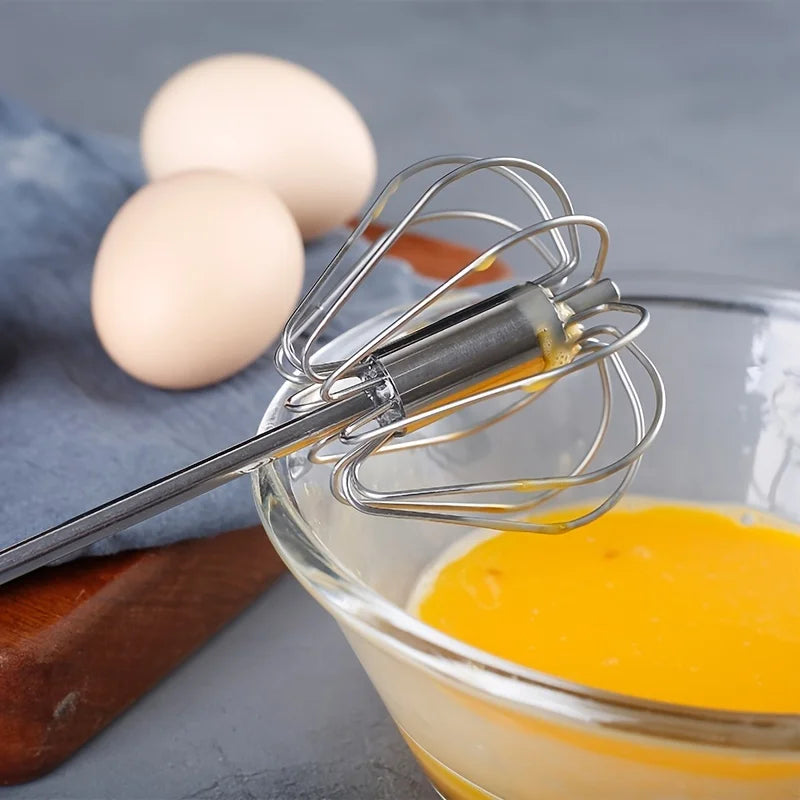 Stainless Steel Rotary Egg Beater