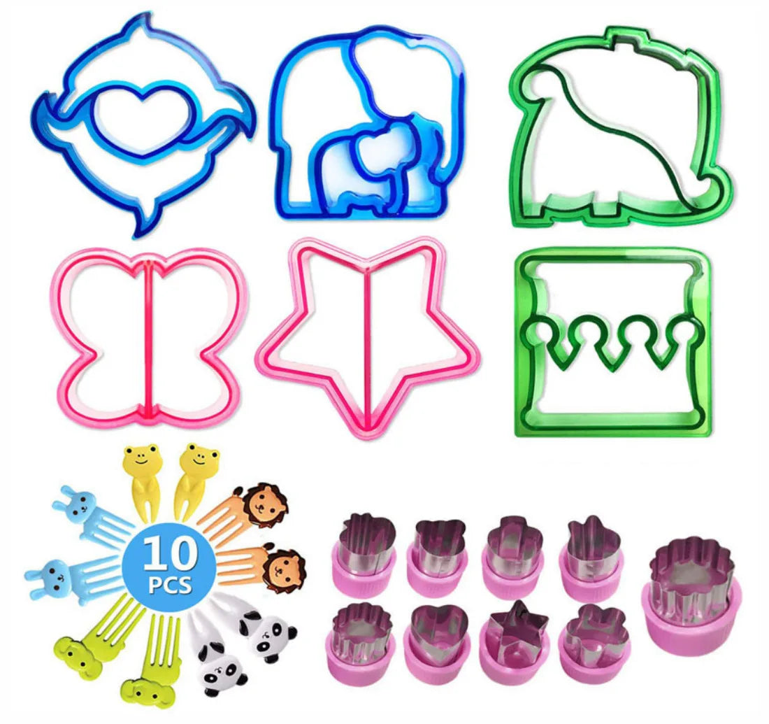 Sandwich Cutters Set for Food Cookies Bread
