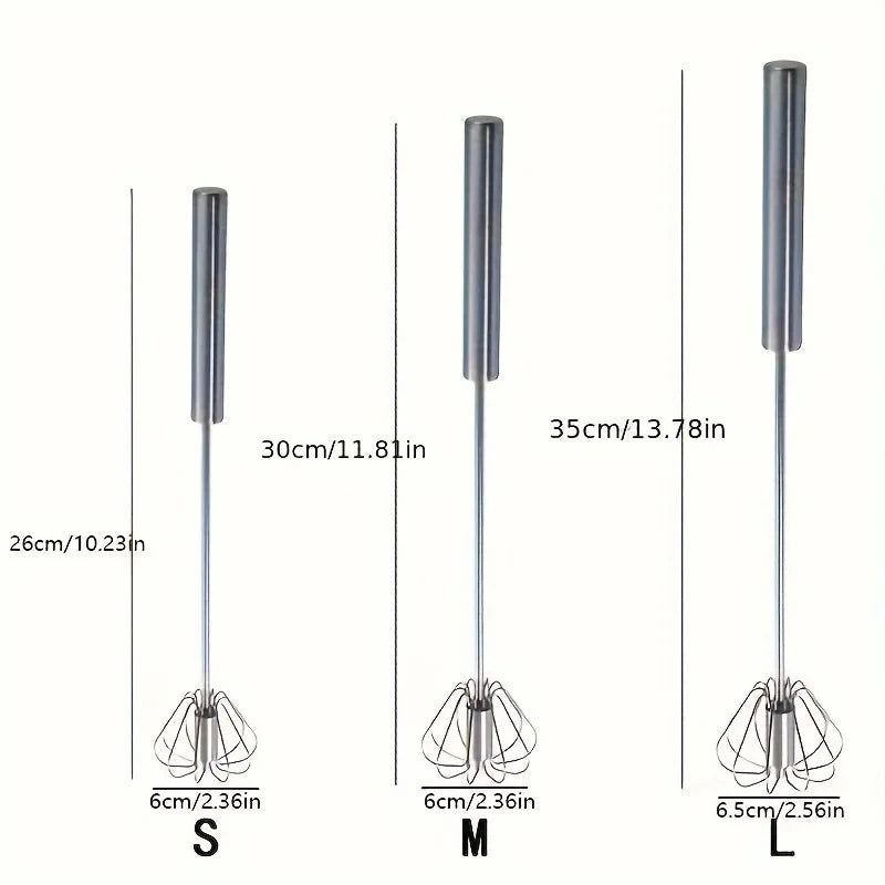 Stainless Steel Rotary Egg Beater