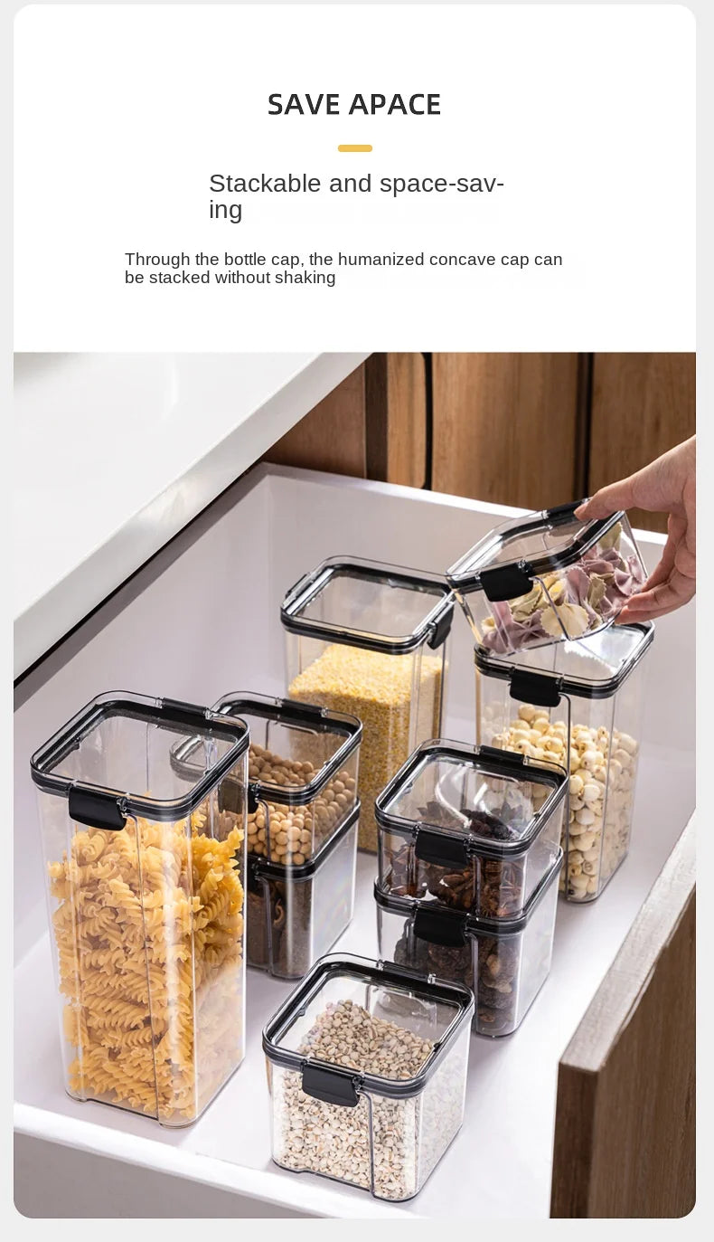 Sealed Jars Kitchen Grain Storage Organizer