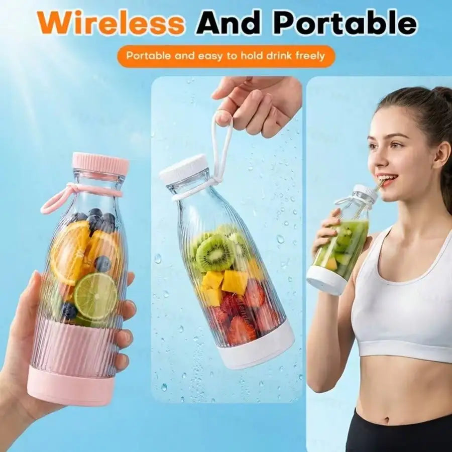 2-In-1 Portable Blender And Juicer, USB Rechargeable,