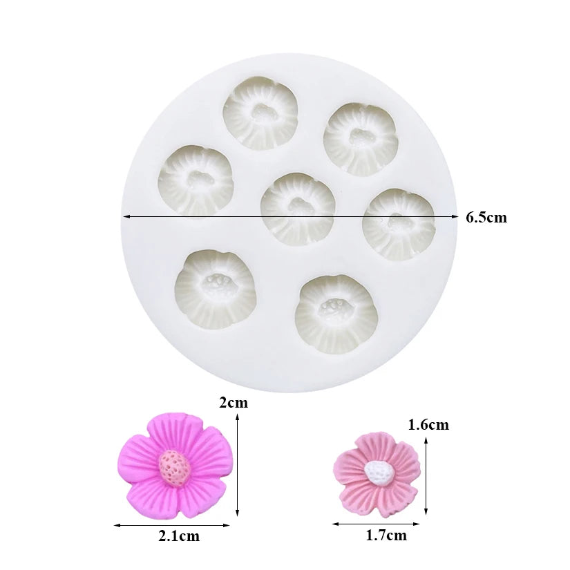 Flower Daisy Silicone Sugarcraft Mold