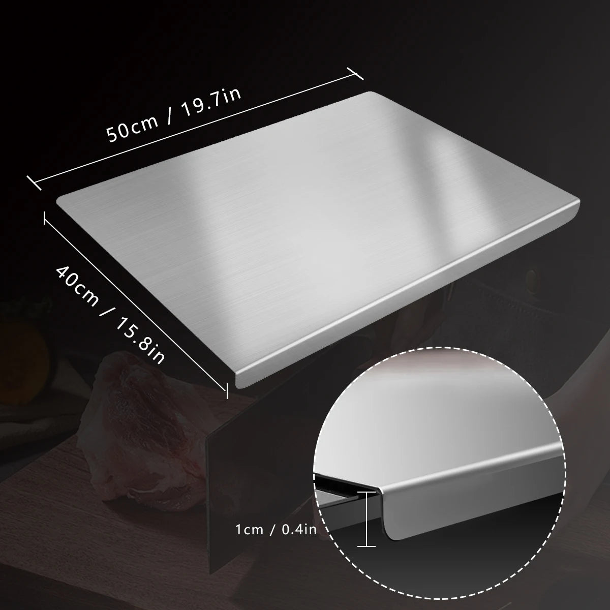 304 Stainless Steel Cutting Board Butcher Block