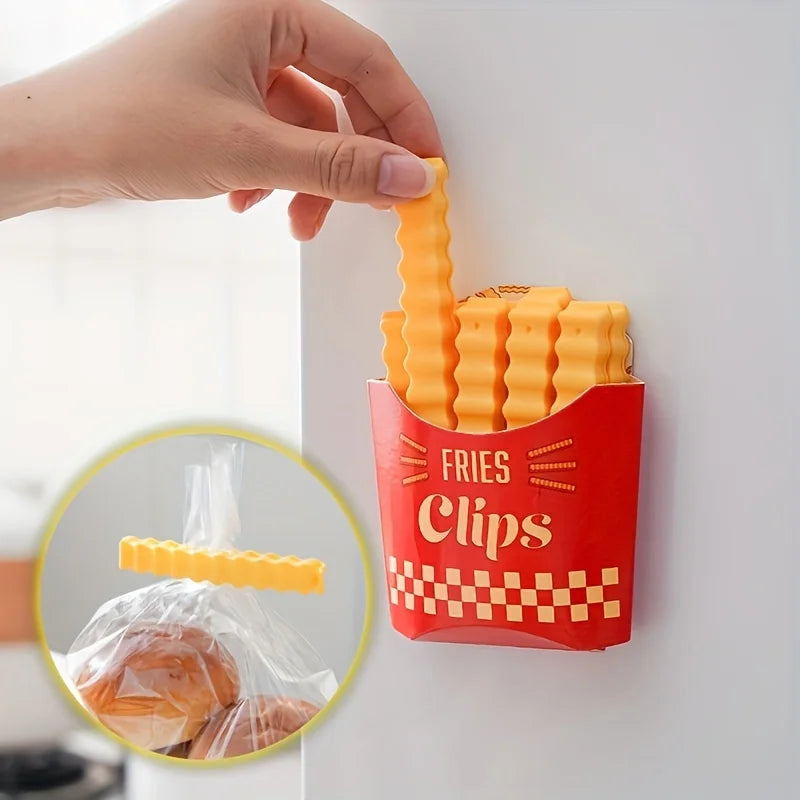 12PCS French Fry Shaped Sealing Clip