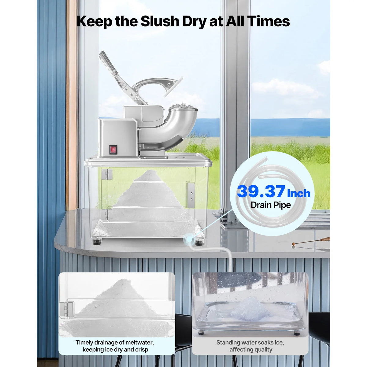 661LBS/H Commercial Ice Crusher