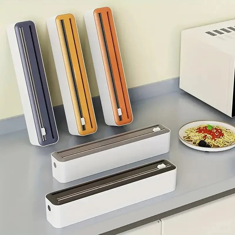 Large Size Plastic Wrap Dispenser with Cutter,