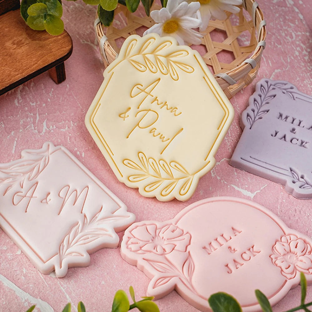 Pattern Blessing Cookie Mold Wedding Birthday Cake Cutting Mold