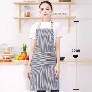 Striped Breathable Kitchen Apron