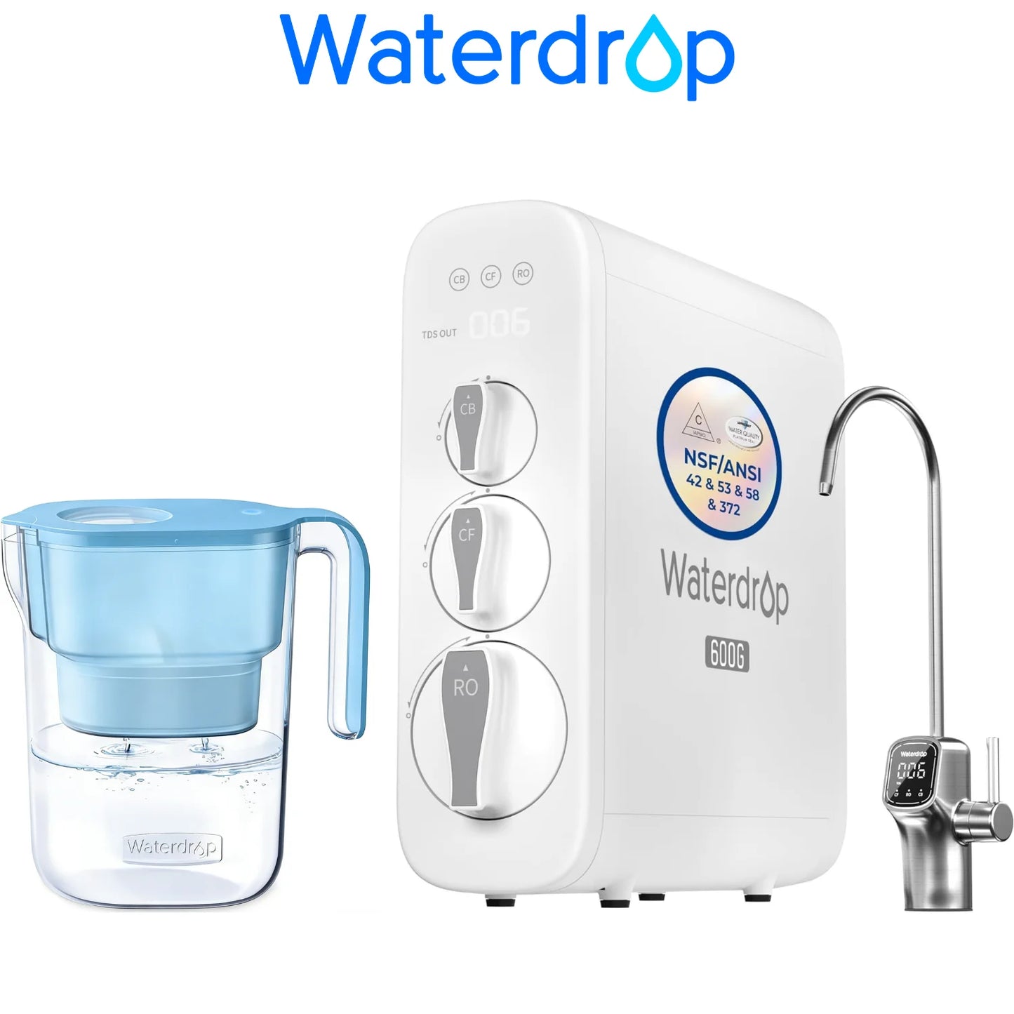 Waterdrop G3P600 Reverse Osmosis System,