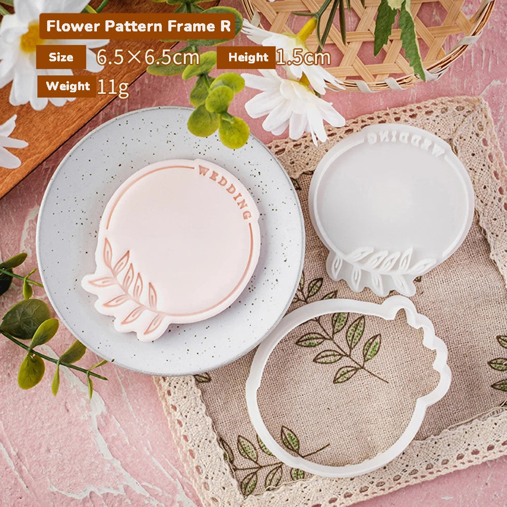 Pattern Blessing Cookie Mold Wedding Birthday Cake Cutting Mold