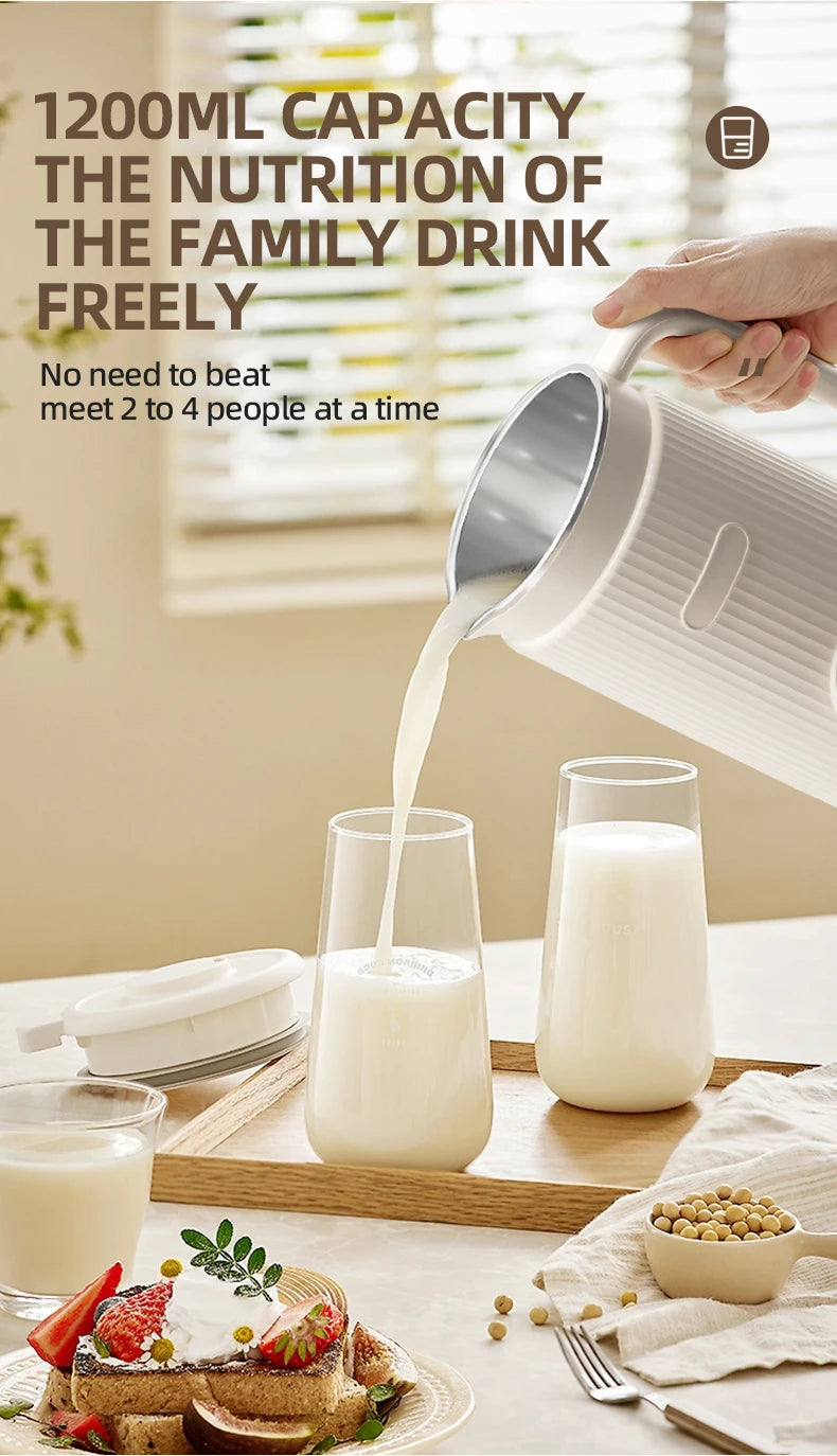 8-in-1 Multifunctional Automatic Nut Milk Machine&Coffee Maker