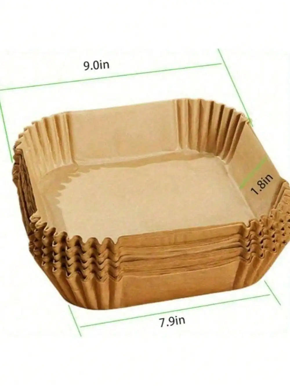 100/50pcs Disposable Square & Round Air Fryer Baking Paper,