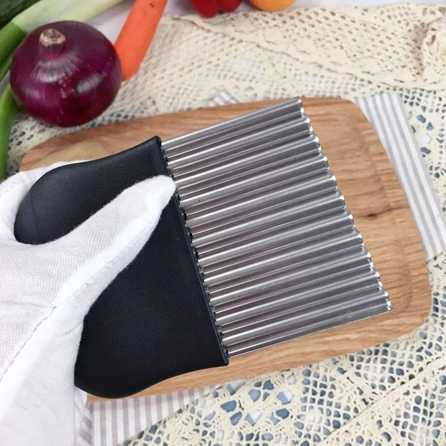 Crinkle Cutter,Upgraded Stainless