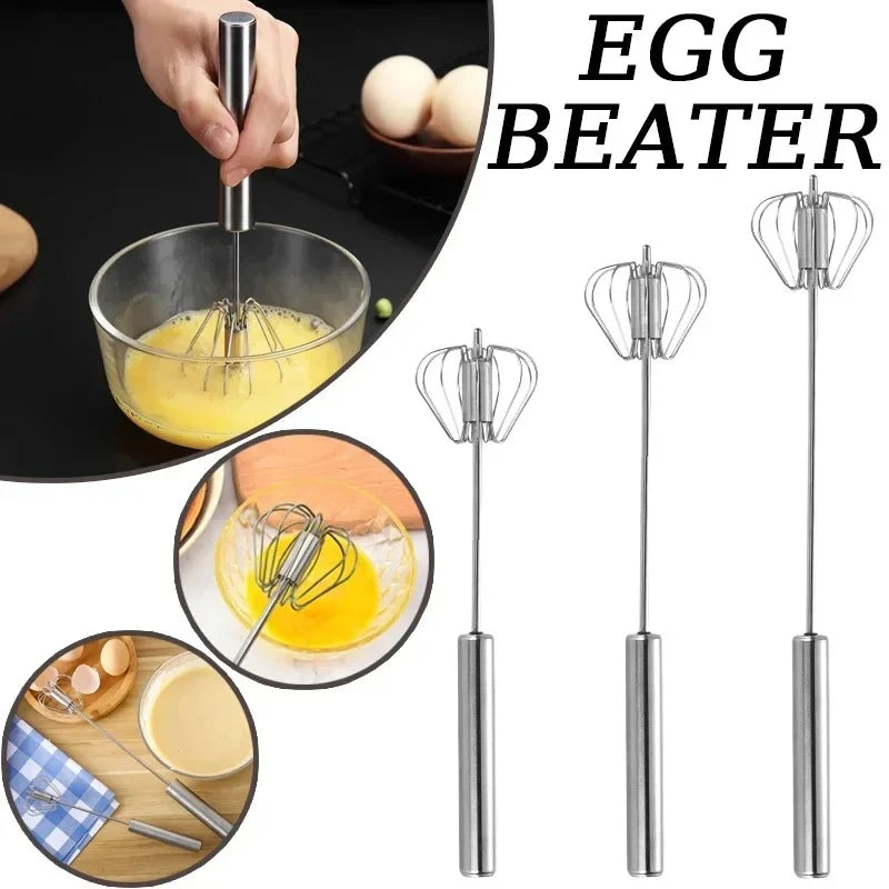Stainless Steel Rotary Egg Beater
