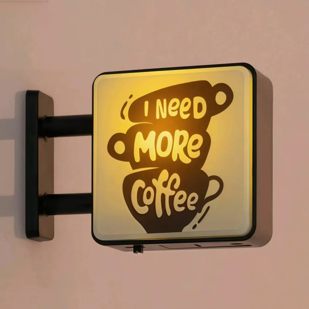 Retro Coffee Corner Creative Atmosphere Light