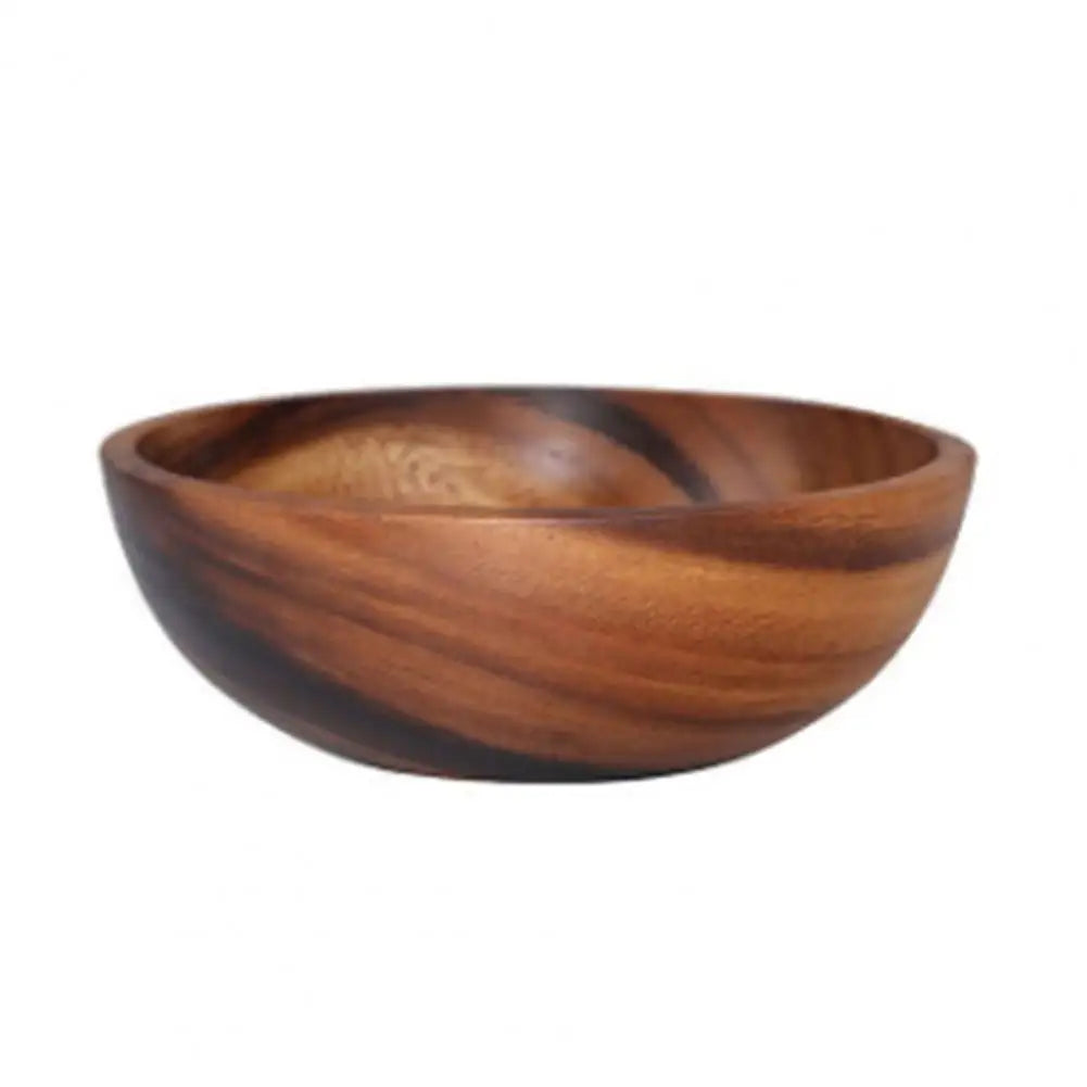 Good Grade Eco-Friendly Polishing Salad Bowl Japanese Practical Wooden Soup Bowl Kitchen Supplies