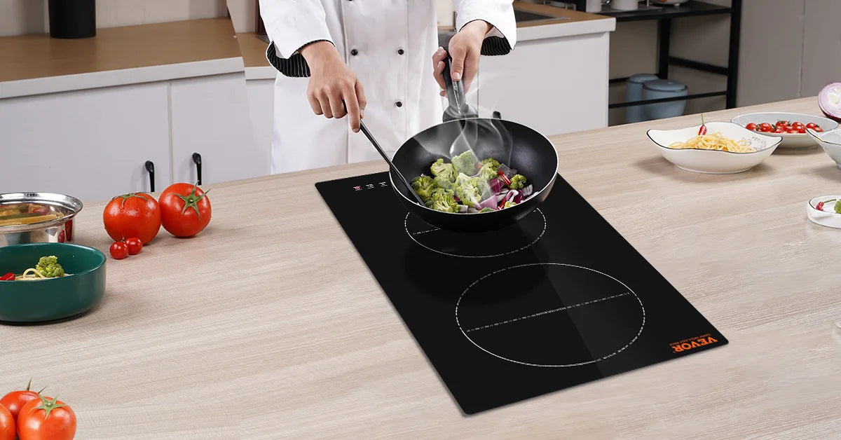 2 Burners Electric Induction Cooktop Stove