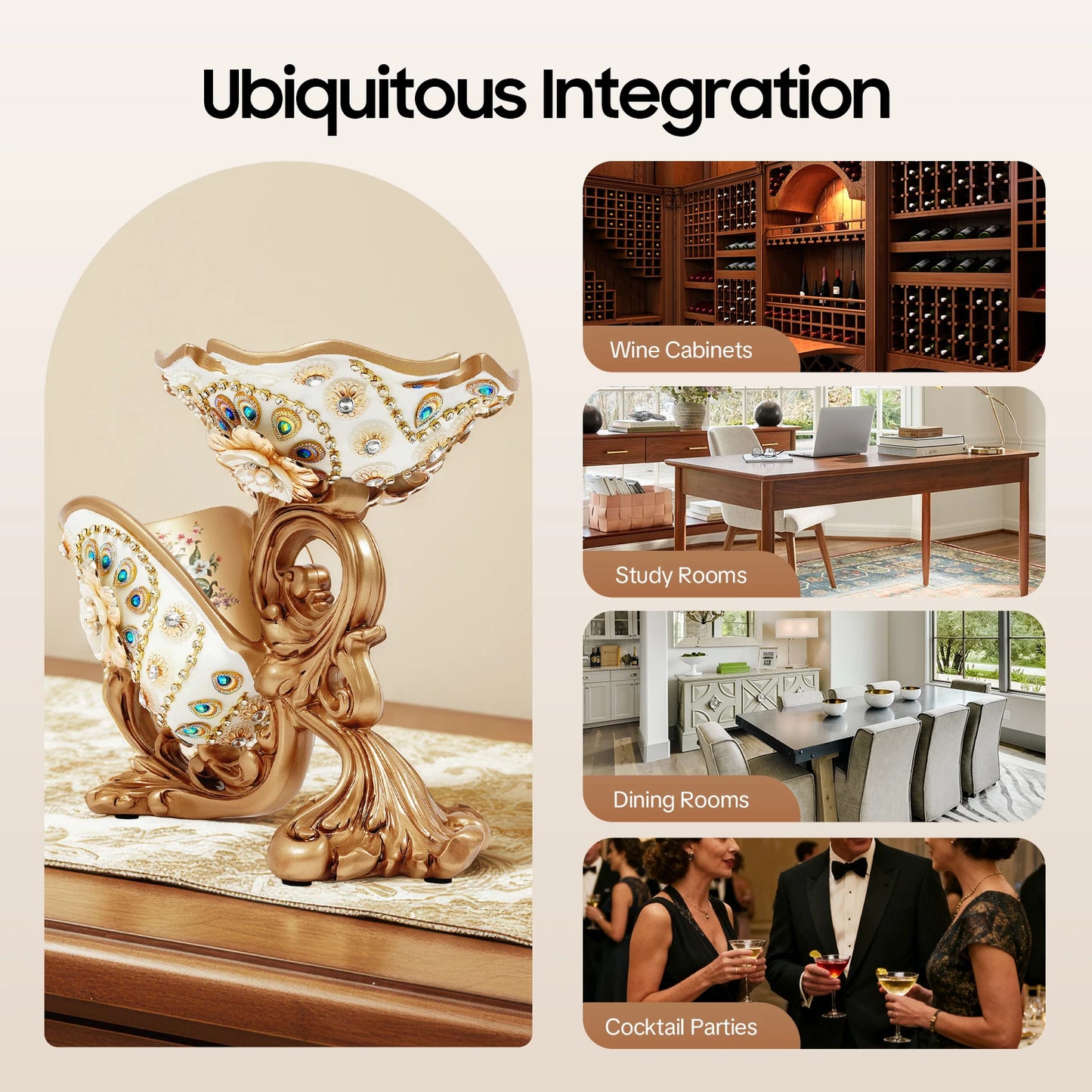 European High Foot Wine Glass Holder