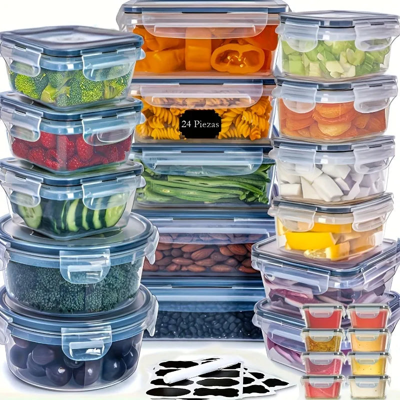 48Pcs BPA-Free Food Storage Set -