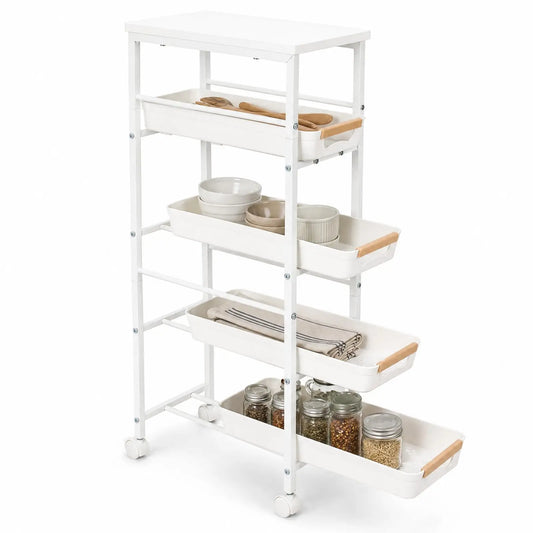 5 Tier Rolling Kitchen Cart