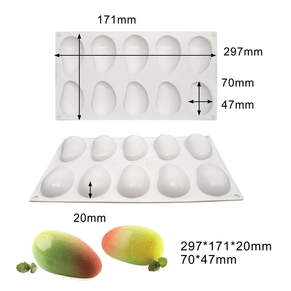 Pineapple Pear Peach Fruit Series Cake Silicone Mold