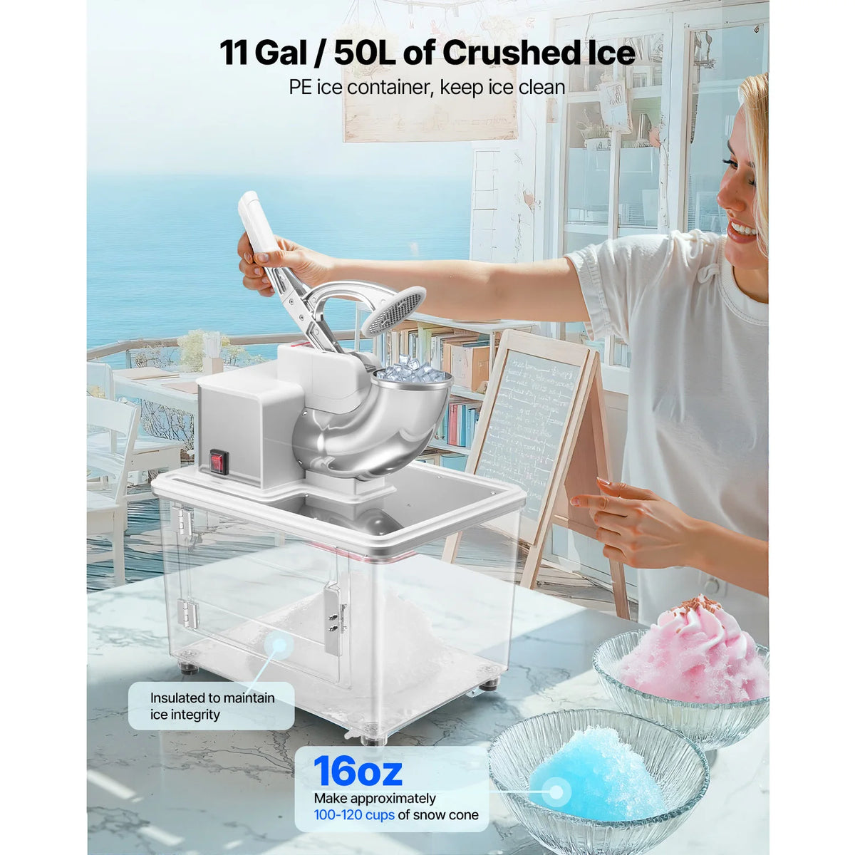 661LBS/H Commercial Ice Crusher