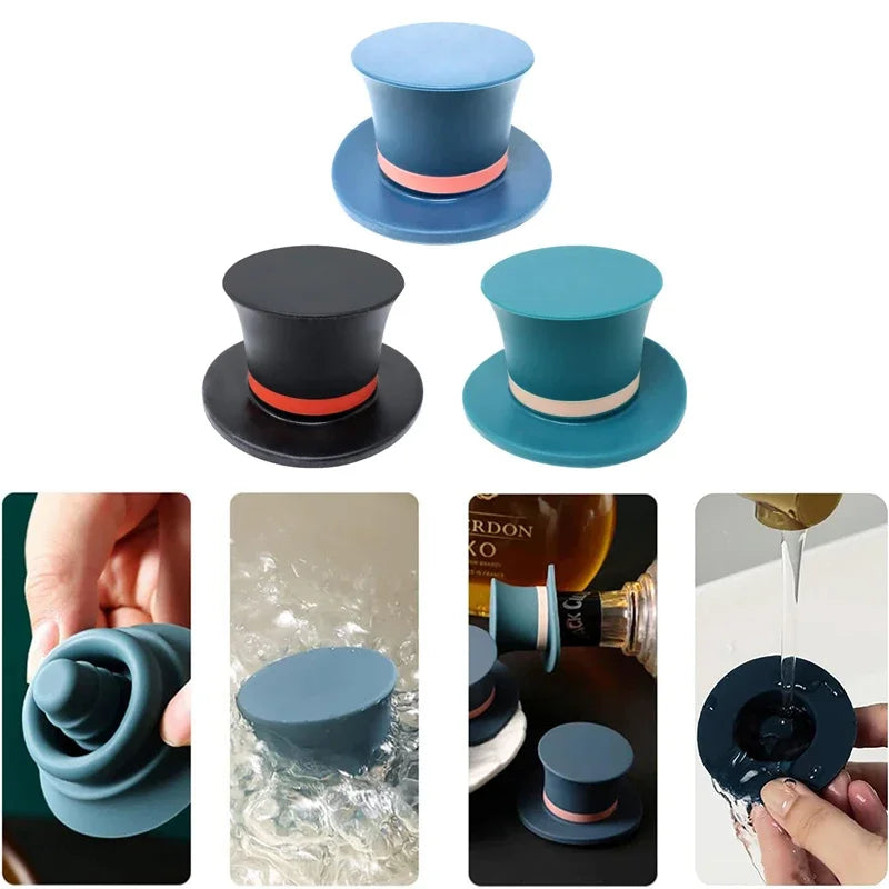 Funny Creative Hat & Poker Shape Wine Stopper