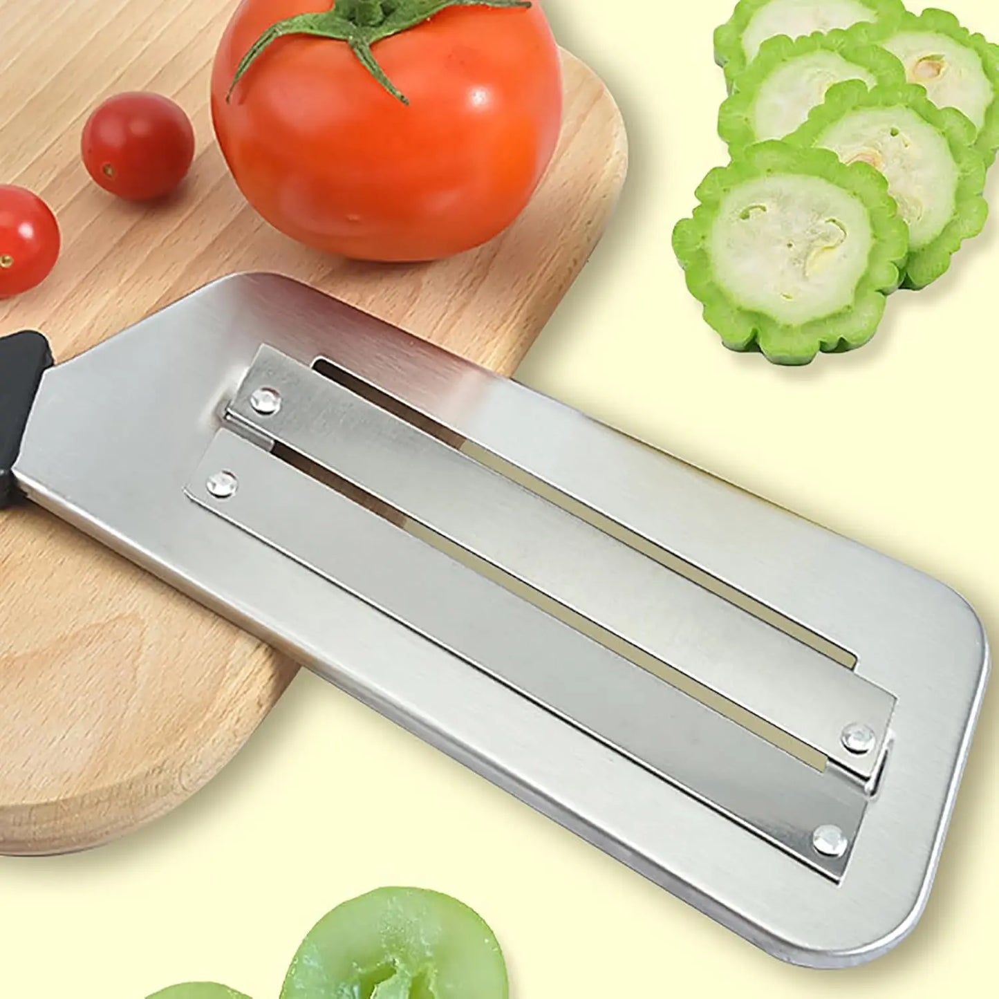 Stainless Steel Dual Blade Julienne Cutter, Cabbage Shredder for Coleslaw,