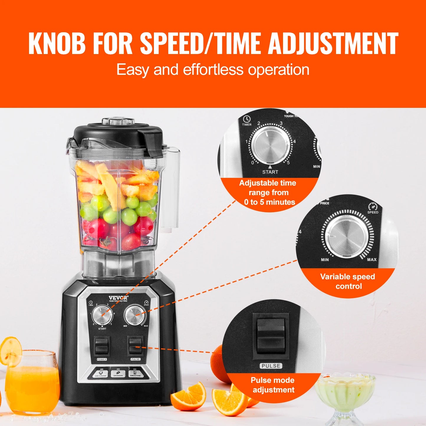 2L Smoothie Blender Professional
