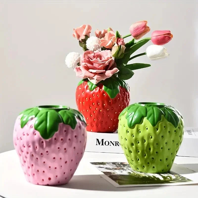 Creative Strawberry Shaped Vase
