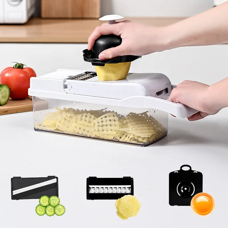 26 piece set multifunctional vegetable slicer