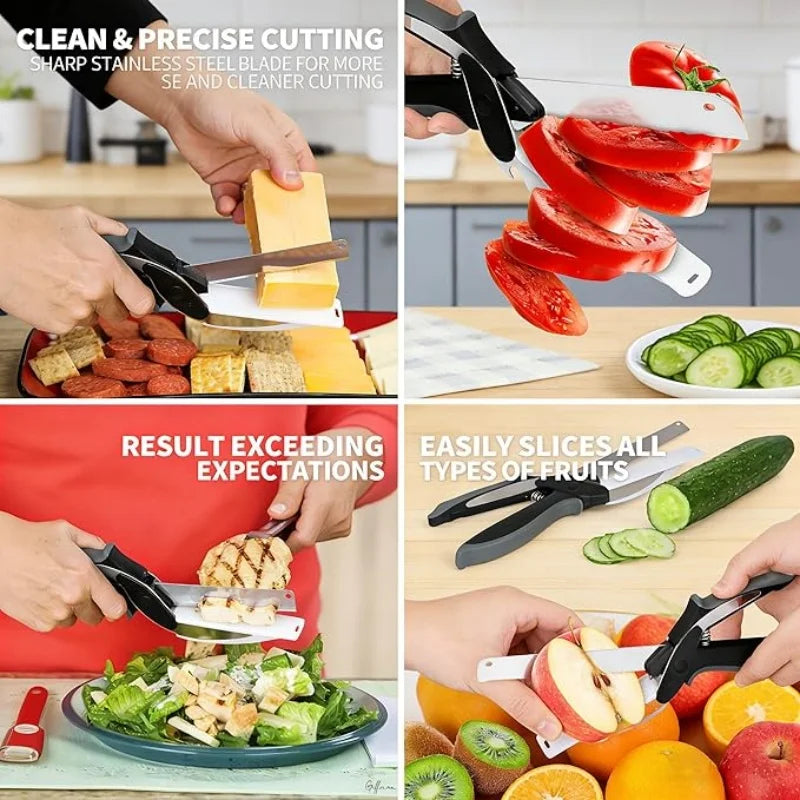 2 in 1 Kitchen Scissors for Food