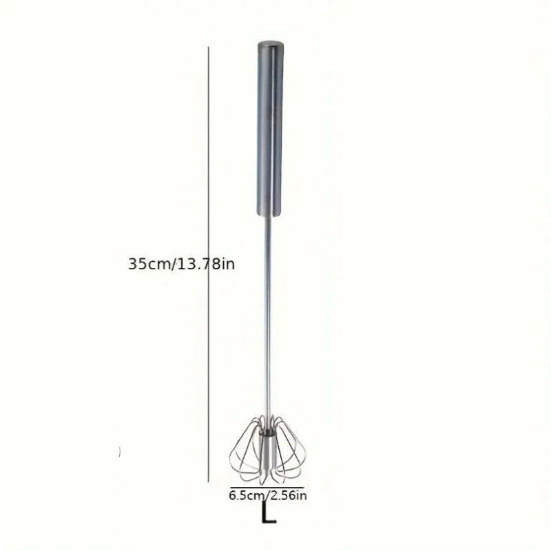 Stainless Steel Rotary Egg Beater