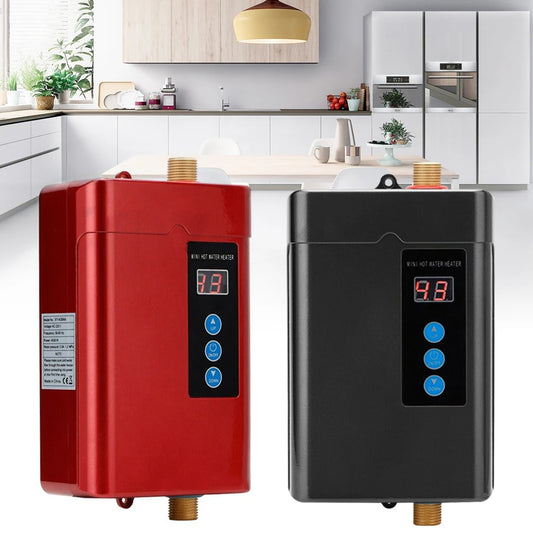 Black/Red Electric Instant Hot Water Heater