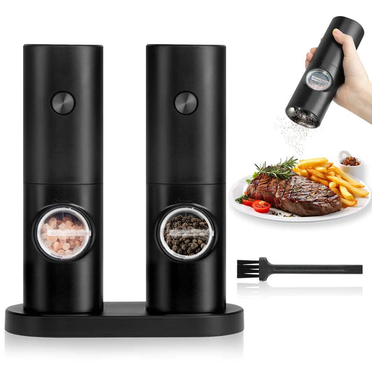 Electric Salt and Pepper Grinder Set