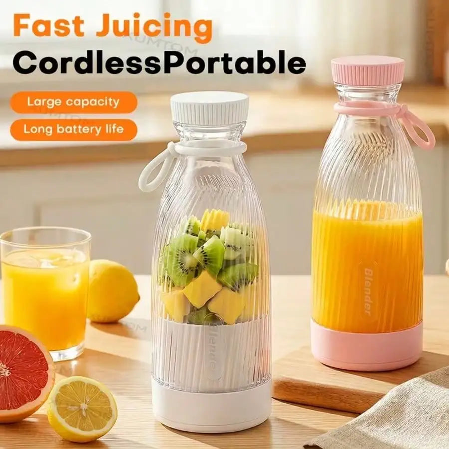 2-In-1 Portable Blender And Juicer, USB Rechargeable,