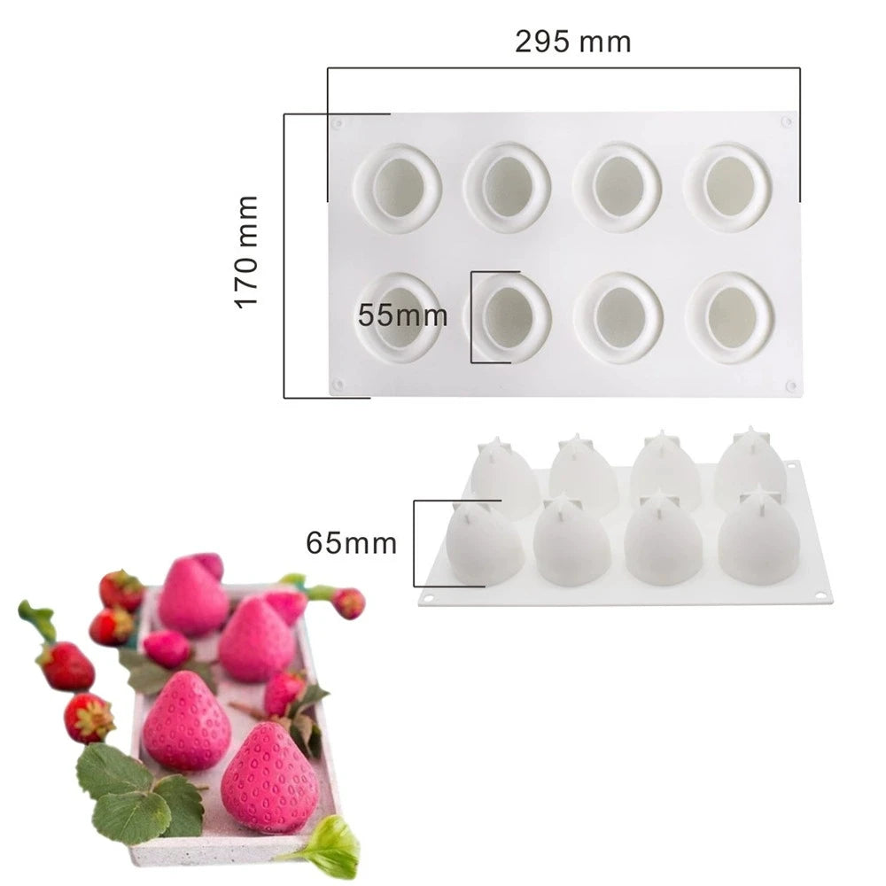Pineapple Pear Peach Fruit Series Cake Silicone Mold