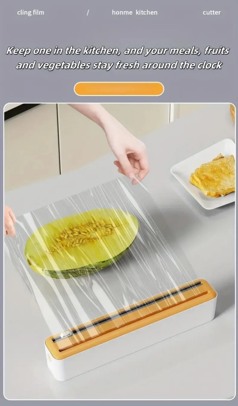 Large Size Plastic Wrap Dispenser with Cutter,