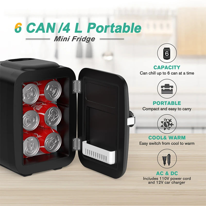 Crownful 4L Mini Fridge