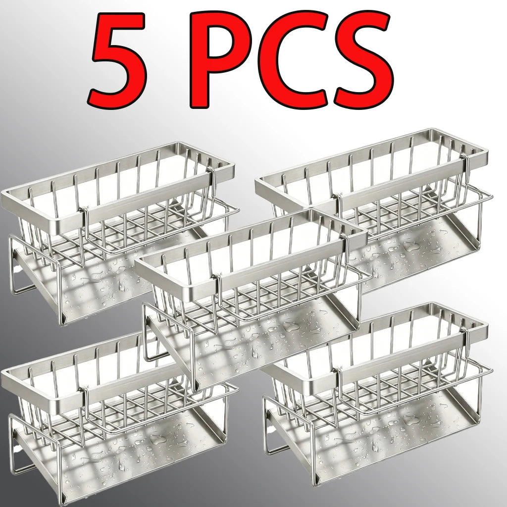 5 PCS Stainless Steel Sponge Holder