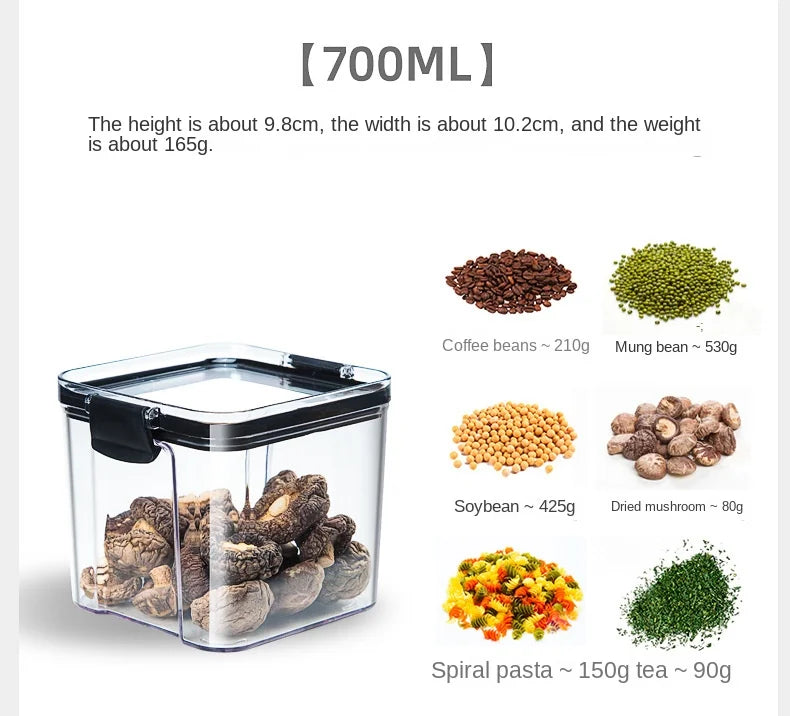 Sealed Jars Kitchen Grain Storage Organizer