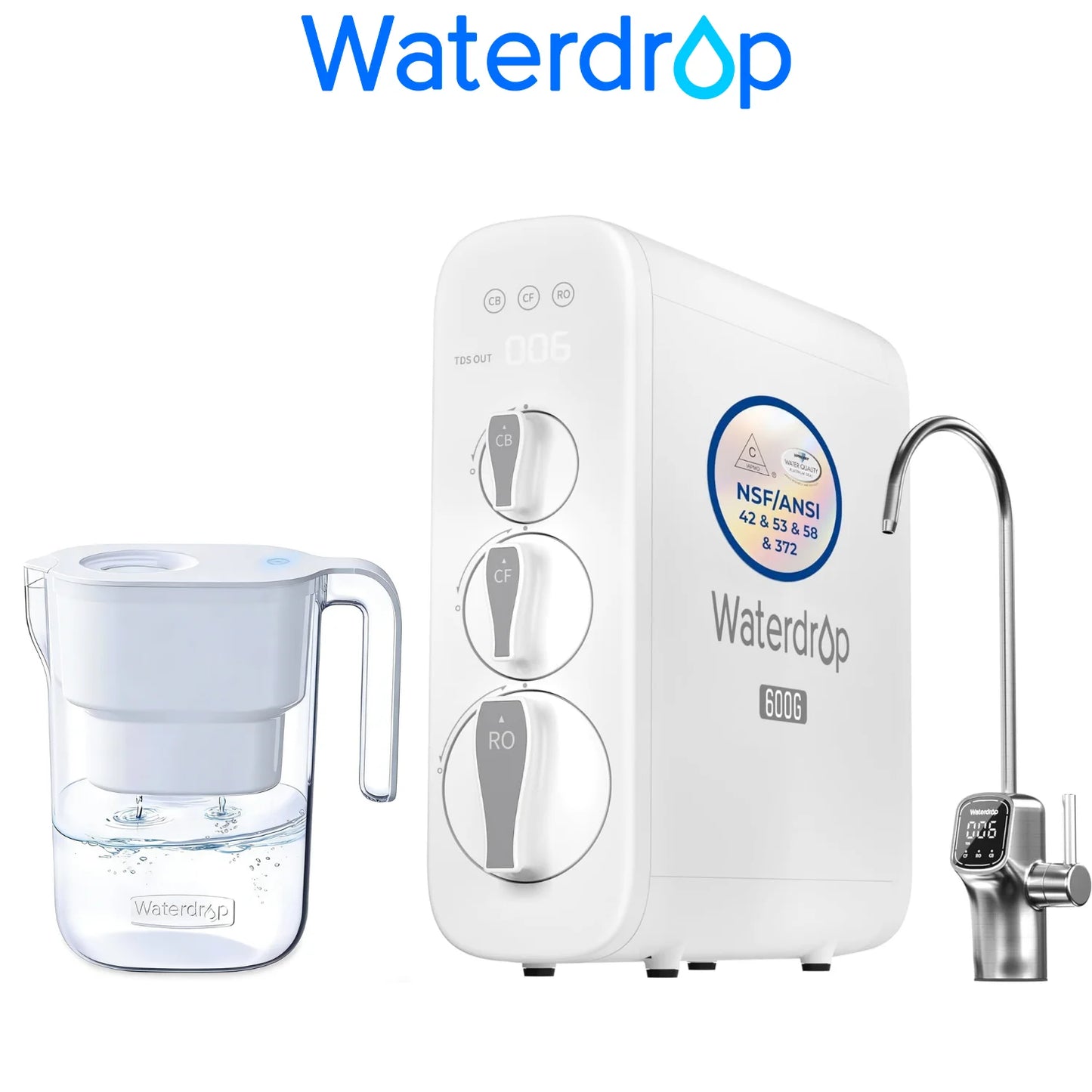 Waterdrop G3P600 Reverse Osmosis System,