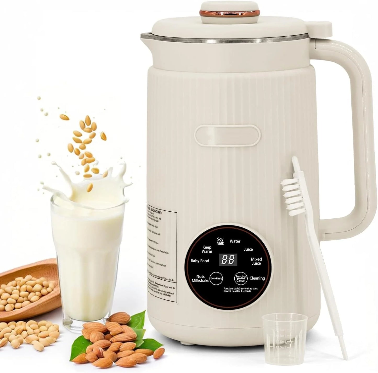 8-in-1 Multifunctional Automatic Nut Milk Machine&Coffee Maker