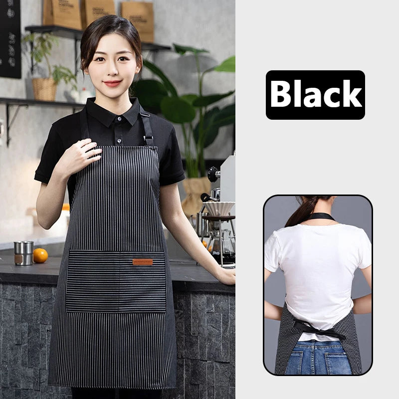 Striped Breathable Kitchen Apron