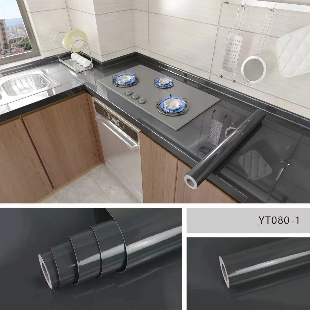 Marble Kitchen Oil-Proof Film Waterproof Moisture-Proof Self-Adhesive Wallpaper
