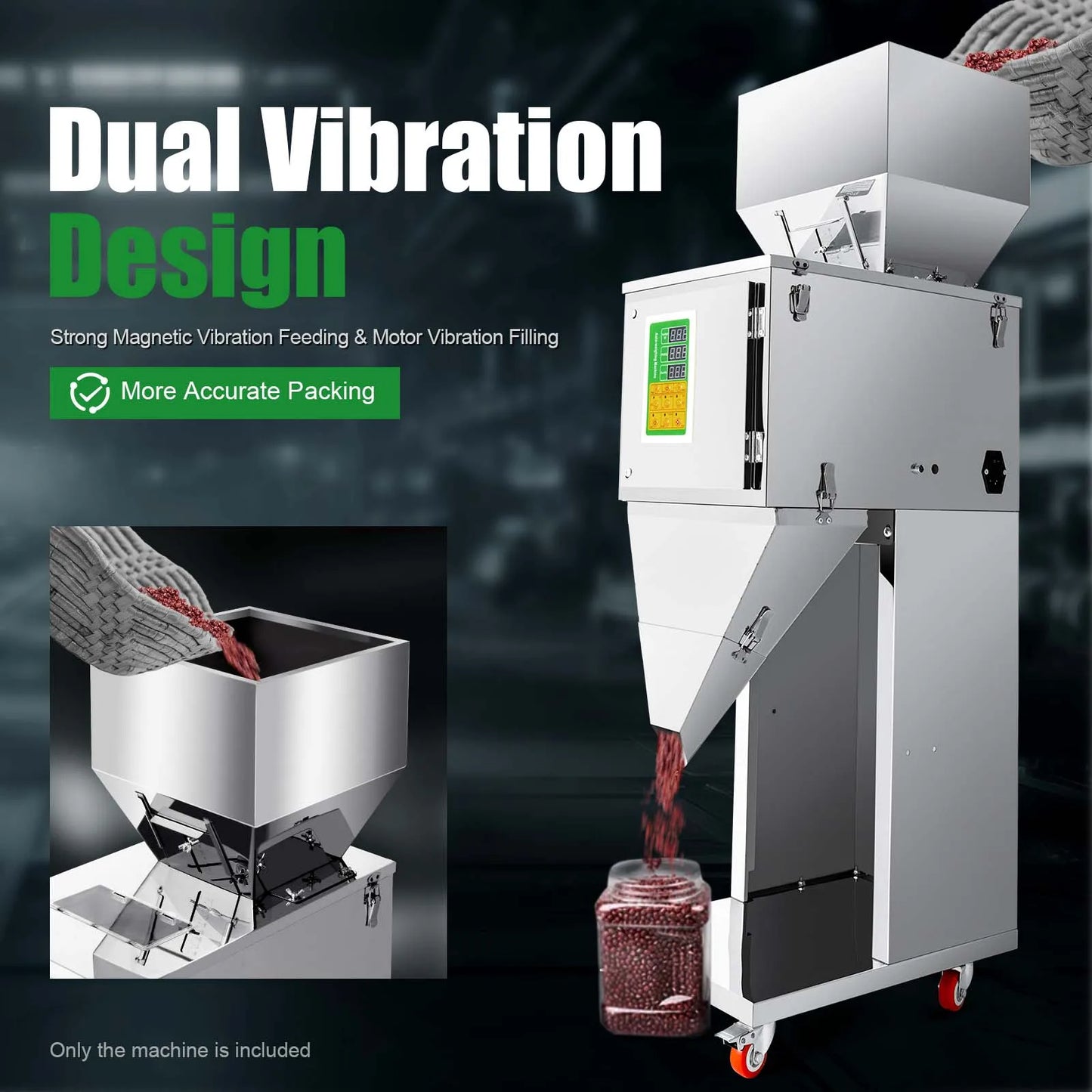 10-999G Automatic Filling Machine 200W Bottle Filling Machine Weigh Packing Filler for Coffee Beans Bag Filling Filler Machine