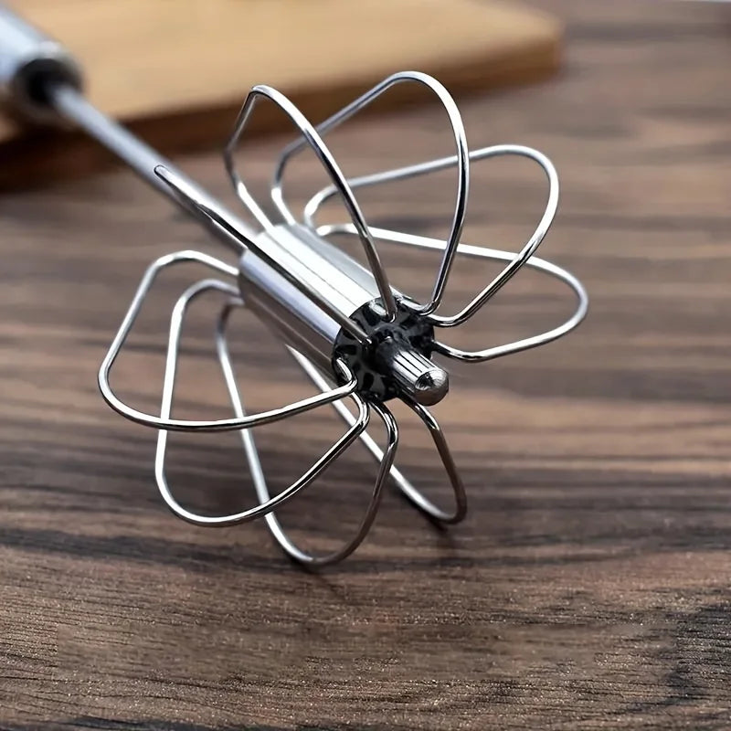 Stainless Steel Rotary Egg Beater