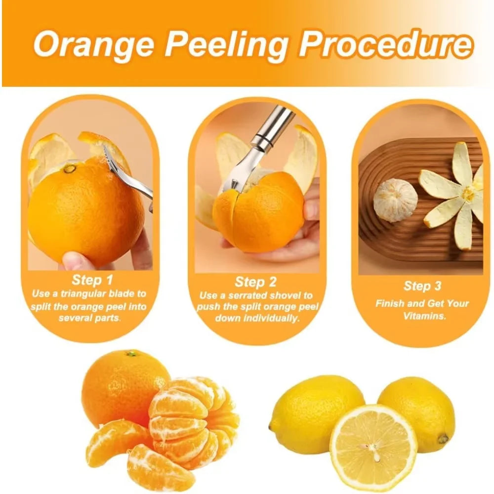 Stainless Steel Orange,Citru Peeler