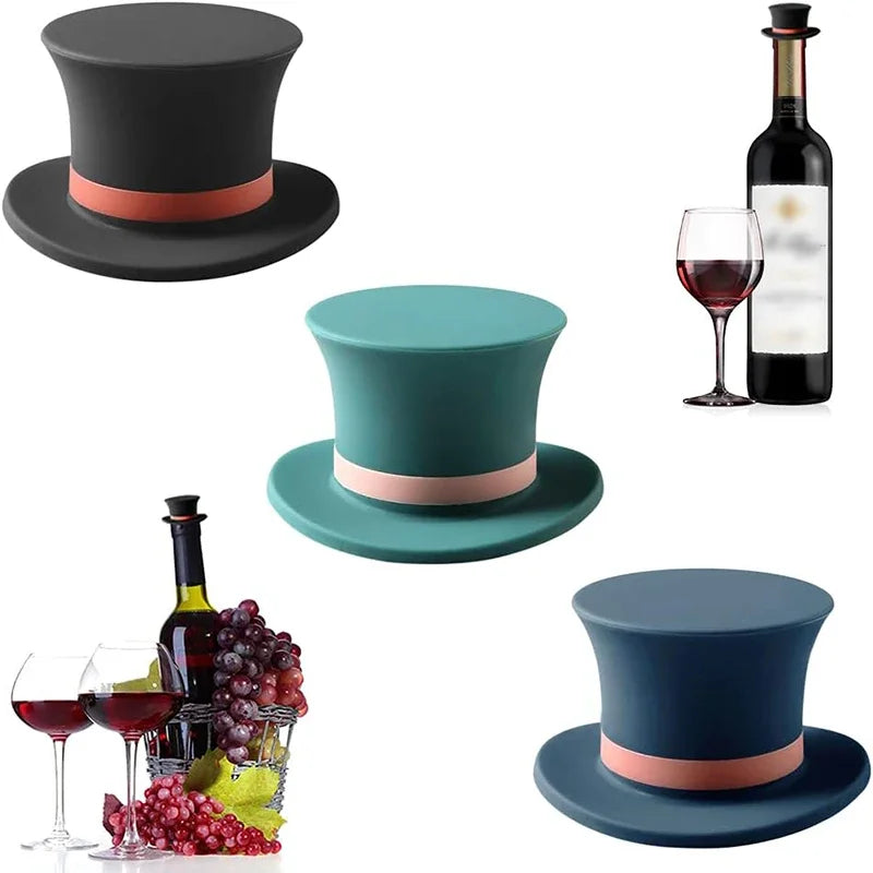 Funny Creative Hat & Poker Shape Wine Stopper