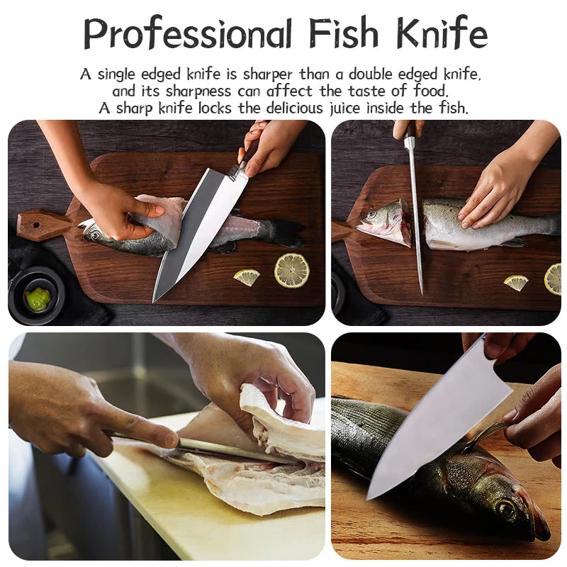 Knife 6.5 inch Sushi Deba Kitchen Knife